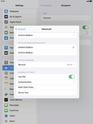 Press Authentication.