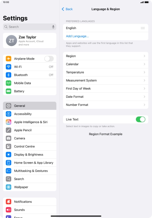 Press Add Language....