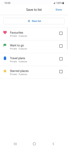 Press the required setting.