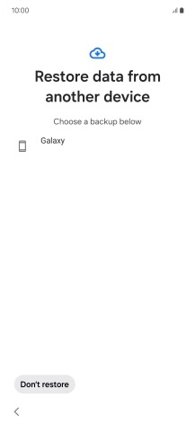 Press the required backup and your phone restores the content of the selected backup. Subsequently, follow the instructions on the screen to set up your phone and prepare it for use.