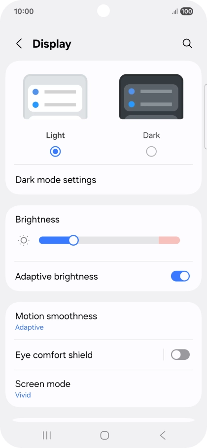 Press Dark. Press Dark.