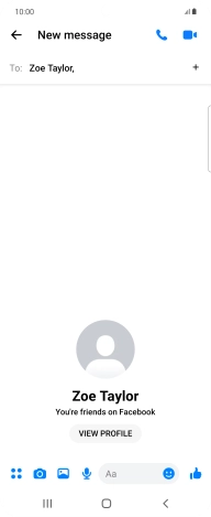 Press the text input field.