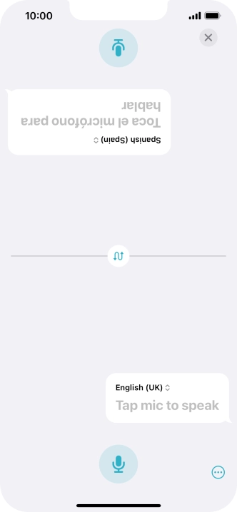Press the end icon to end two-way view.