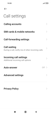 Press Advanced settings. Press Advanced settings.