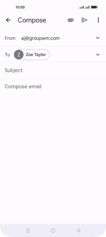 Press Subject and key in the required subject.