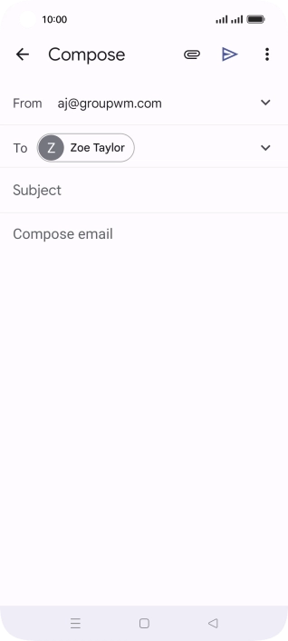 Press Subject and key in the required subject.