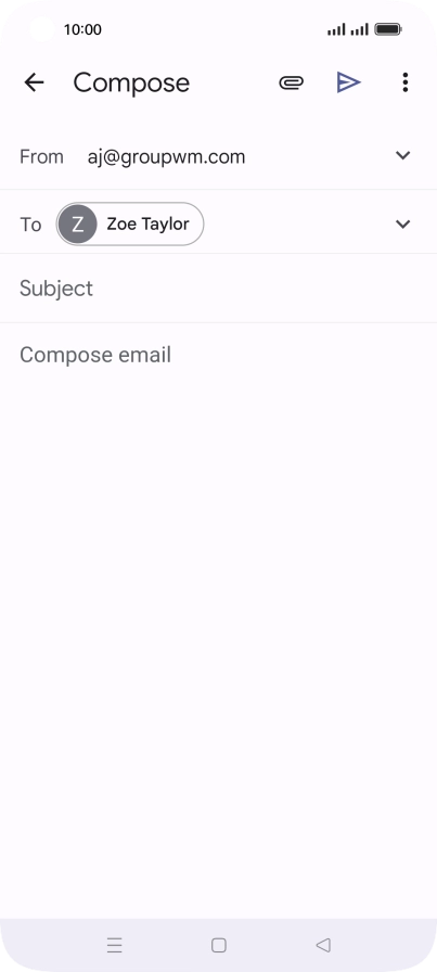 Press Subject and key in the required subject.