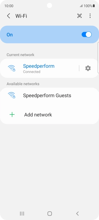 Press the Home key to return to the home screen.