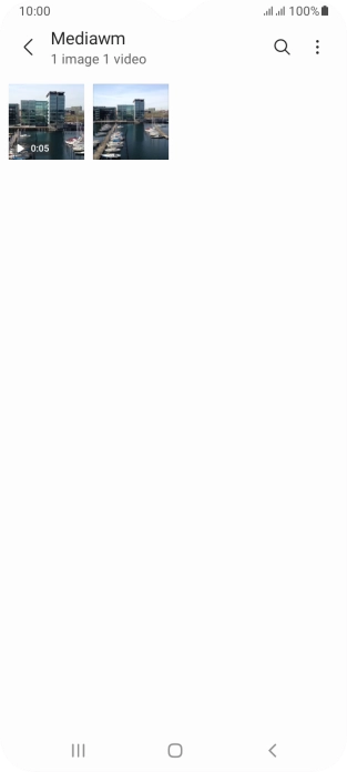 Press and hold the required picture or video clip.