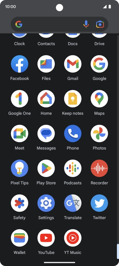 Press Gmail. Press Gmail.