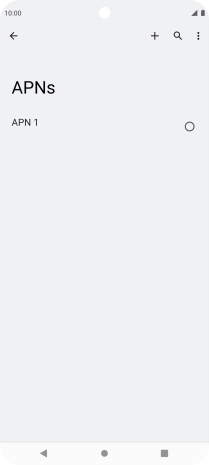 Press the new data connection icon. Press the new data connection icon.