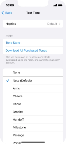 Press the required message tones to hear them.