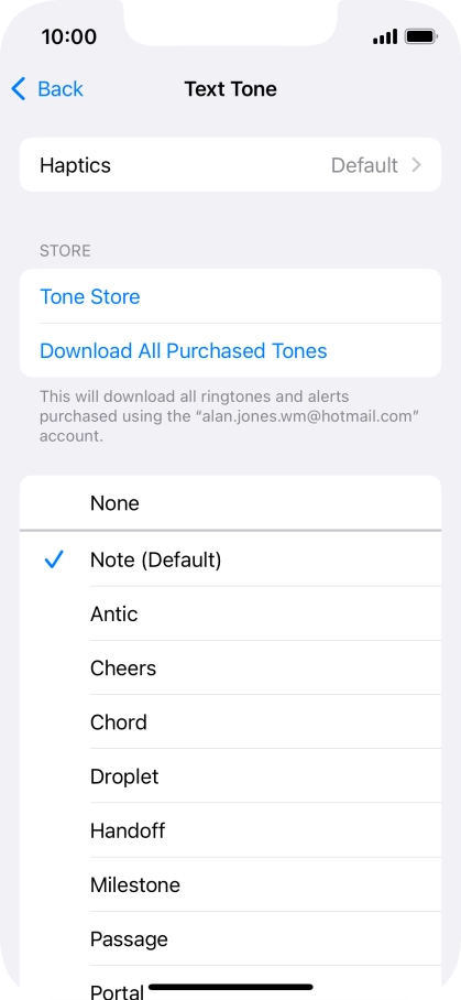 Press the required message tones to hear them.