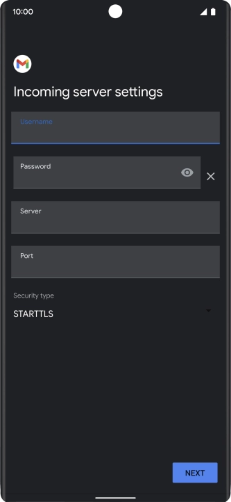 Press the field below 