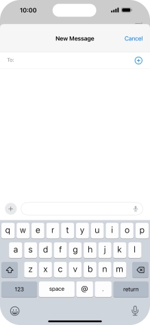 Press To: and key in the first letters of the recipient's name.