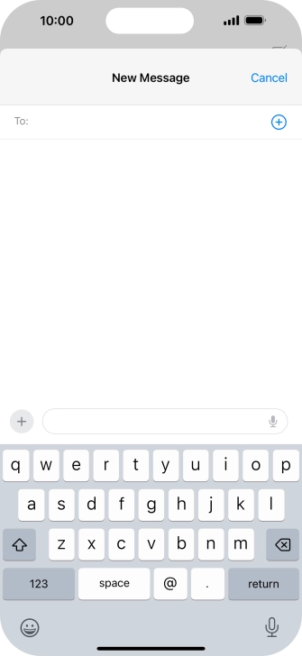 Press To: and key in the first letters of the recipient's name.