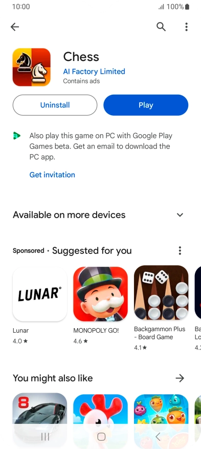 Press the Home key to return to the home screen.
