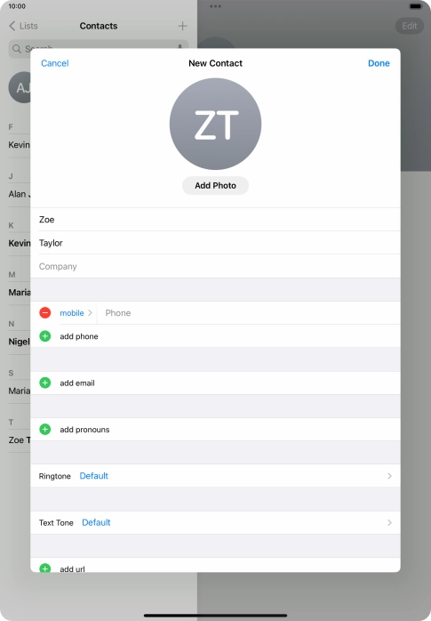 Press Phone and key in the required phone number. Press Phone and key in the required phone number.