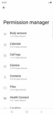 Press the required phone function.