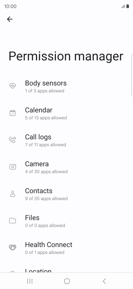 Press the required phone function.