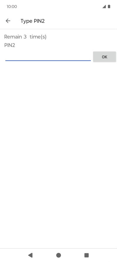 Press the field below 