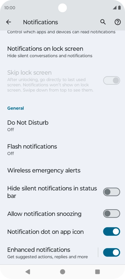 Press Do Not Disturb.