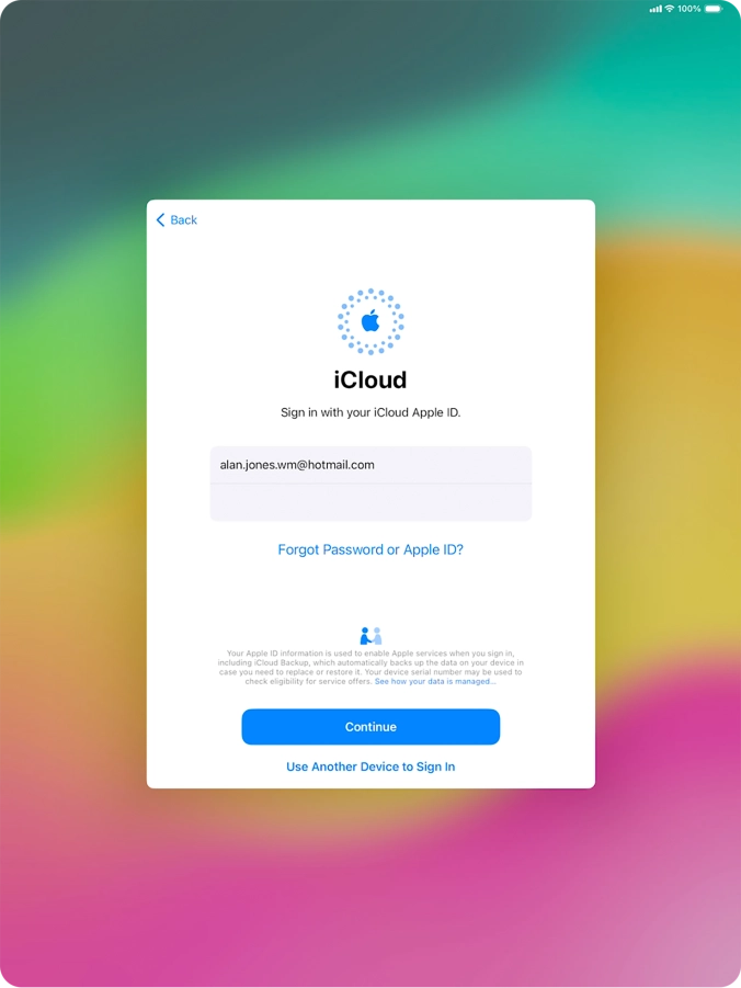 Press Continue. Press Continue.