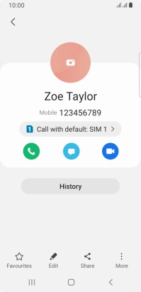 Press the Home key to return to the home screen.