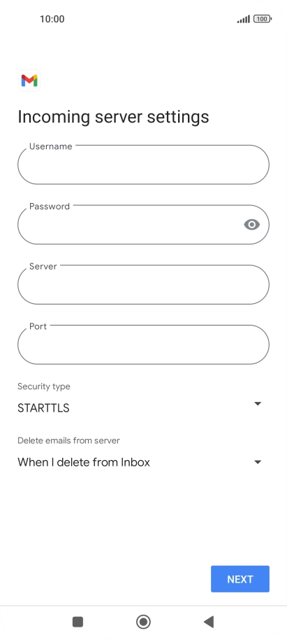 Press the field below 