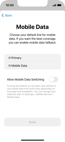 Press the required price plan.