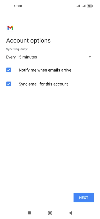Press the drop down list below 