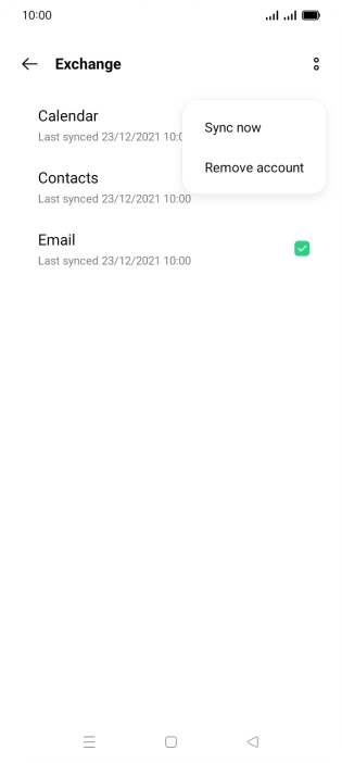 Press Remove account. Press Remove account.