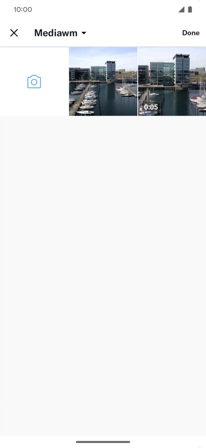 Press the required picture or video clip.