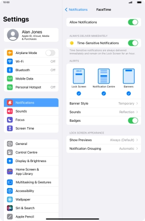 Press the indicator next to Press the indicator next to