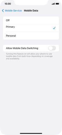 Press the required price plan.