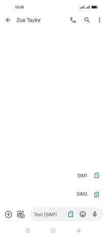 Press the required SIM.