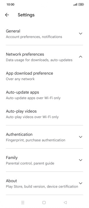 Press Auto-update apps. Press Auto-update apps.