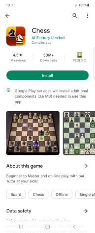 Press Install and follow the instructions on the screen to install the app. Press Install and follow the instructions on the screen to install the app.