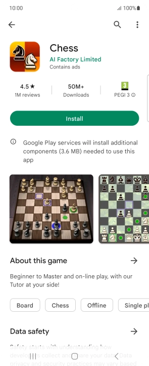 Press Install and follow the instructions on the screen to install the app. Press Install and follow the instructions on the screen to install the app.