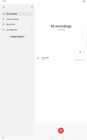 Create a new recording or open a previously saved recording.