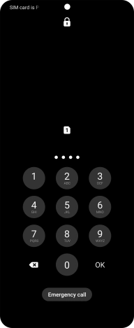Key in a new four-digit PIN and press OK.