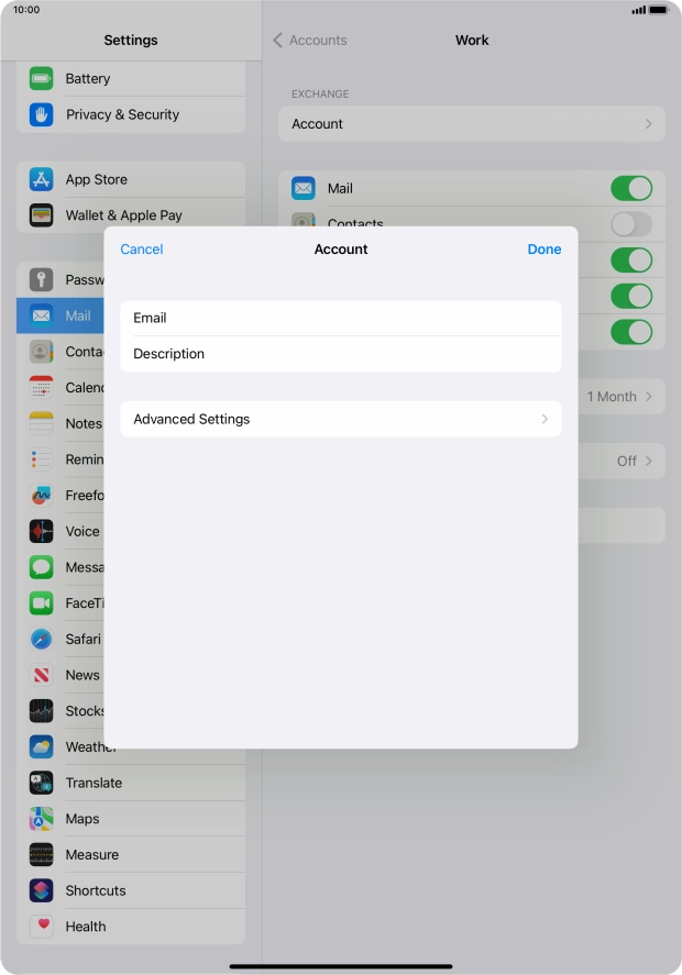 Press Advanced Settings. Press Advanced Settings.