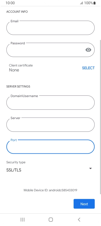 Press the drop down list below 