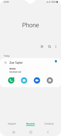 Press the info icon.
