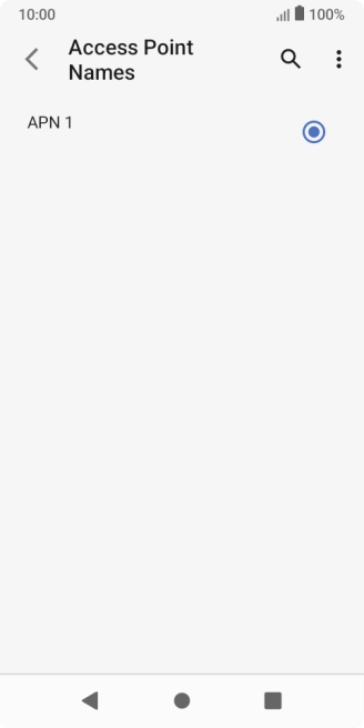 Press the menu icon.
