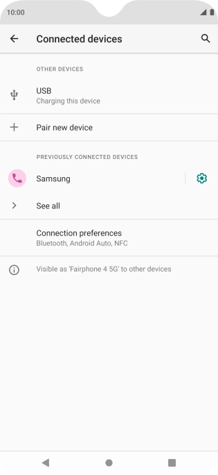 Press the Home key to return to the home screen.
