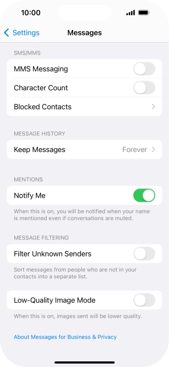 Press the indicator next to Press the indicator next to