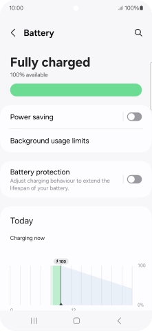 Press Battery protection.
