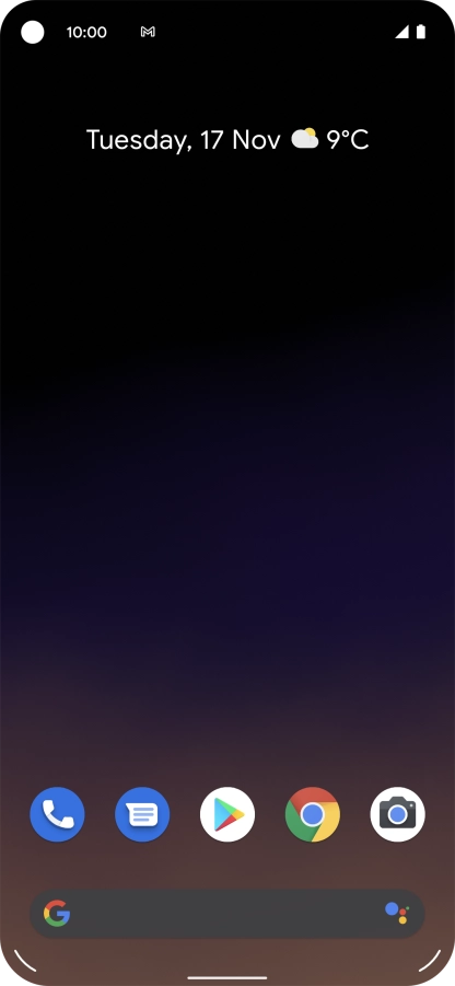 The email message icon shows that you've received a new email message.