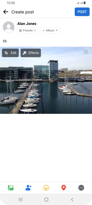 Press POST. Press POST.